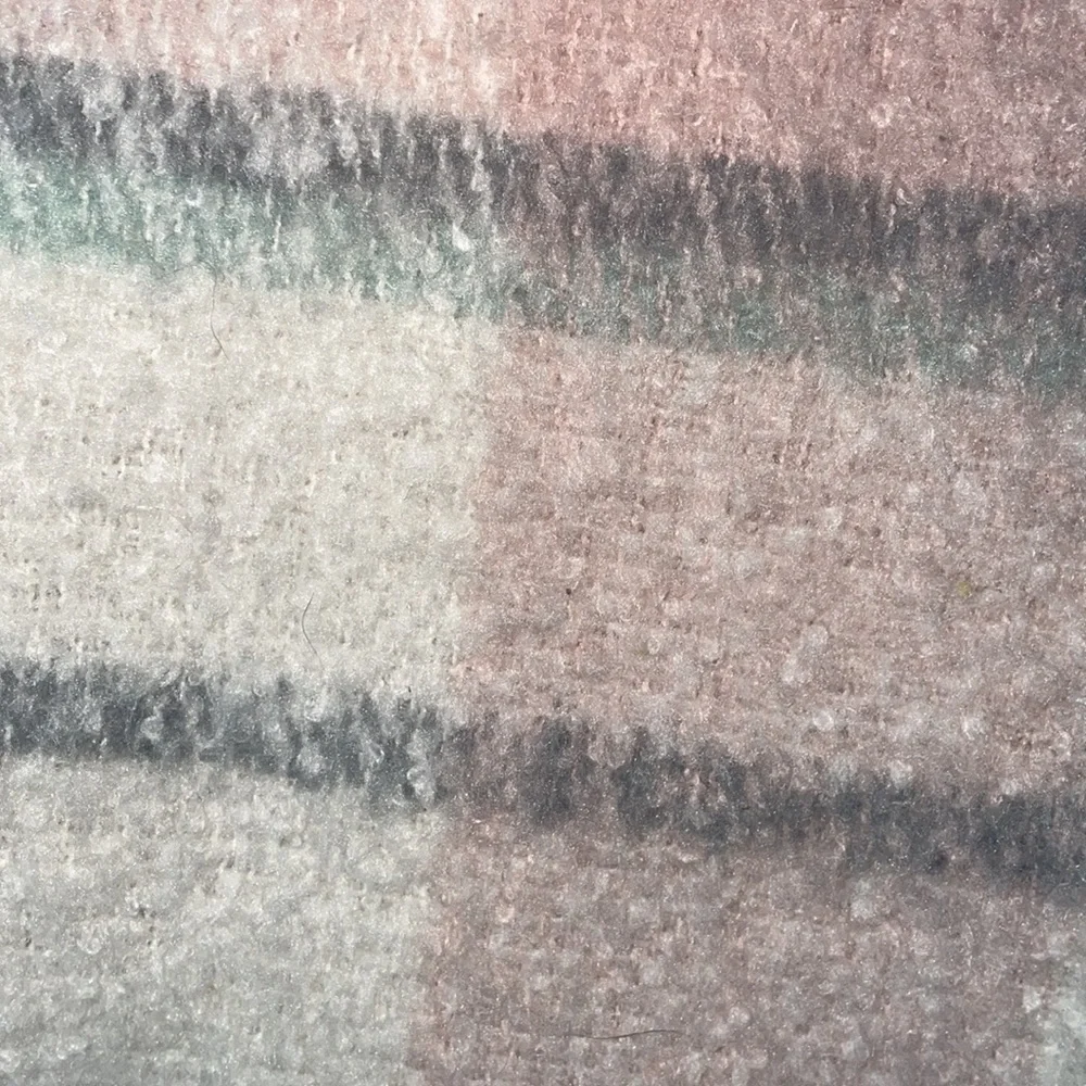 Steve Madden Blanket Scarf Plaid Neutrals Soft Fringe Winter Casual Layering